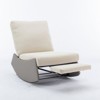 XIYUYEU Modern Rocking Chair with Footrest Recliner Comfy Rocker Upholstered Lounge Chair - 3 of 4