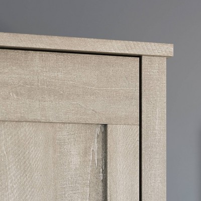 Spring Maple Two-Door Living Room Storage Cabinet with Adjustable Shelving