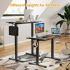 Lirago Electric Adjustable Height Standing Desk with Splice Board-Home Office Desk for Healthy Work Lifestyle-Black - 4 of 4