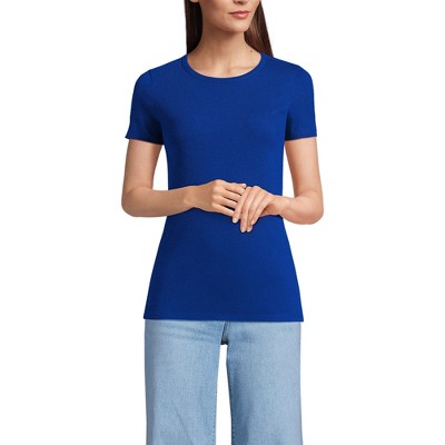 Lands' End Women's Cotton Rib T-shirt