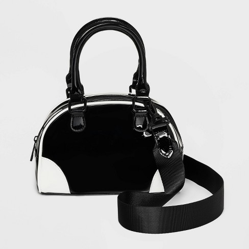 Patent/Glossy Leather Strap, Petite Width, Handle to Crossbody