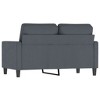 vidaXL 2-Seater Sofa in Dark Gray Velvet - Contemporary Design Couch with Sturdy Metal Frame and Thick Padding - 4 of 4
