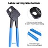 Yescom 3/4" Pex Crimping Tool Crimper Copper Ring Plumping Crimps with Go/no Go Gauge Blue - 4 of 4