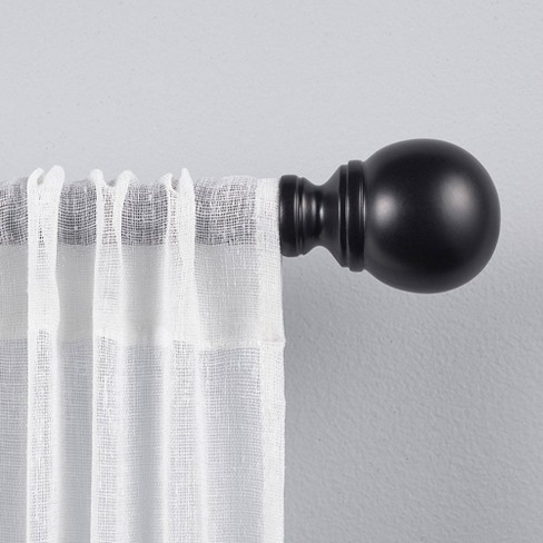 Bend Matte Black Curtain Tieback