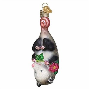 Old World Christmas Blown Glass Ornament for Christmas Tree, Opossum - 1 of 4