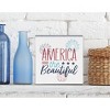 C&F Home 4.75" x 4.75" x 1.5" America The Beautiful 4th of July Patriotic Shelf Block Décor - 3 of 4