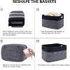 BRINJOY 4 Pack Storage Baskets for Organizing, Woven Baskets for Shelves - Perfect for Toys, Books, Towels, and Clothes - 4 of 4