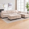 Mjkone Modular Convertible Sectional Sofa with Adjustable Armrest,Storage Ottoman,Modern L/U Shaped Sofa Bed - 2 of 4