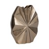 Modern Decorative Aluminum Vase with Sculptural Faceted Starburst Design - Contemporary Decorative Accent for Living Room, Bedroom, and Office Decor - 4 of 4