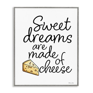 Stupell Industries Sweet Dreams Are Made Of Cheese Framed Giclee Art - 1 of 4