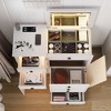 Fredees Vanity with Mirror and Lights, Makeup Desk with Drawer, Chair & Charging Station - 4 of 4