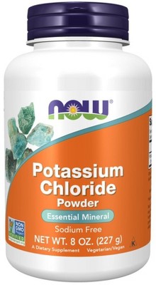 Potassium Chloride Powder by Now Foods  -  8 oz Powder