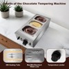 Chocolate Tempering Machine, Professional Chocolate Melter,  Chocolate Melting Machine with Lids - 3 of 4