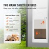 VEVOR Dog Door for Sliding Glass Door, 75 7/8"-80 11/16" Adjustable Height Doggy Door for Sliding Doors, White - 4 of 4