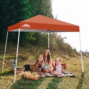 EAGLE PEAK Slant Leg Pop-up Canopy Tent Easy One Person Setup Instant Outdoor Beach Canopy Folding Portable Sports Shelter - 1 of 4