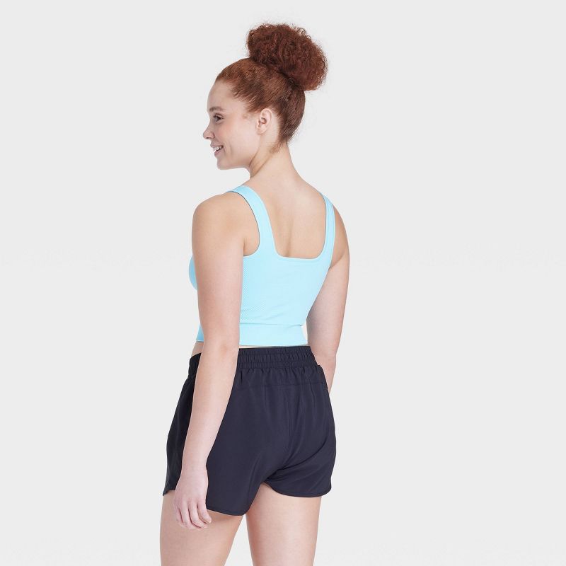 Women's Seamless Square Neck Cropped Tank Top - All In Motion™, 5 of 13