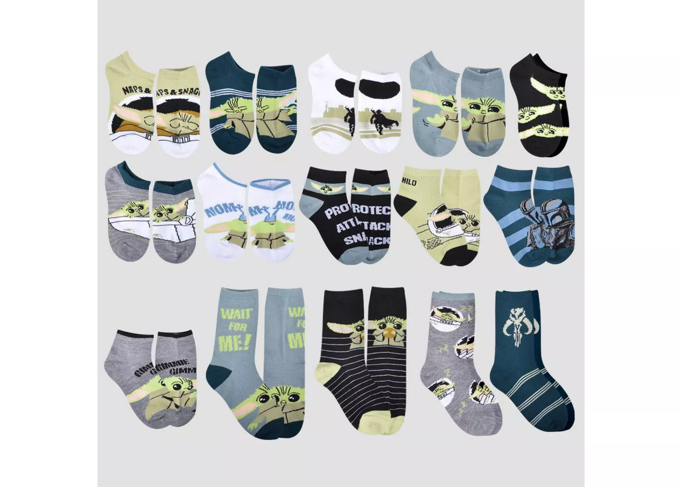 Boys' Star Wars: The Mandalorian 15 Days of Socks Advent Calendar - image 1 of 7