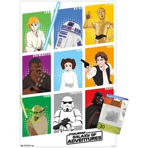 Trends International Star Wars: Saga - Galaxy Grid Unframed Wall Poster Prints - 1 of 4