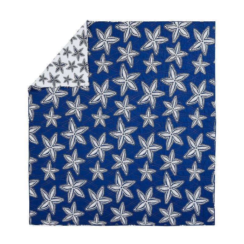 Kate Nelligan for Makers Collective Sea Star Quilt Set Navy Blue, 6 of 8
