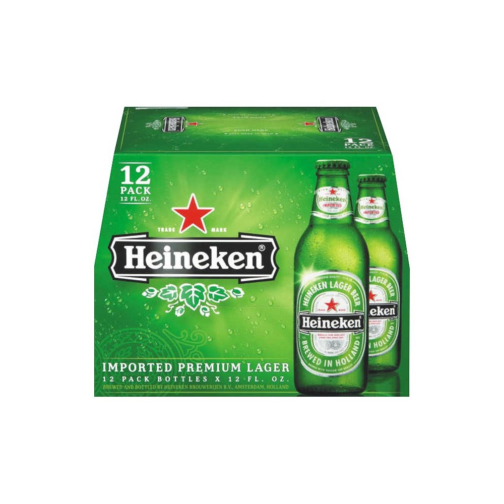 UPC 072890000163 - Heineken Lager Bottles 12 oz, 12 pk | upcitemdb.com