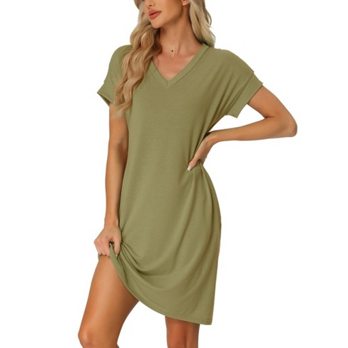 V 2025 neck nightshirt