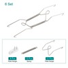 Unique Bargains Stainless Steel Invisible Design Wall Decorative Plate Hanger - 3 of 4