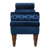 NicBex 51.5" Velvet Tufted End of Bed Bench,Entryway Bench with Spindle Legs,Ottoman Window Bench for Bedroom,Living Room & Entryway - 3 of 4