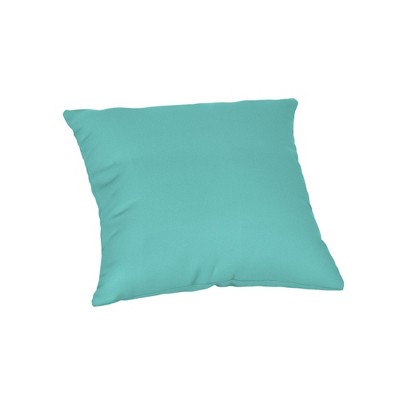Casual Cushion Solid Sunbrella Fabric 1-Piece Indoor/Outdoor Square Throw Pillow, 20"W x 20"L, Canvas Aruba