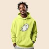 Dalix Giant Ghost Embroidered Hoodie Soft Fleece Hood Sweatshirt Mens - 3 of 4