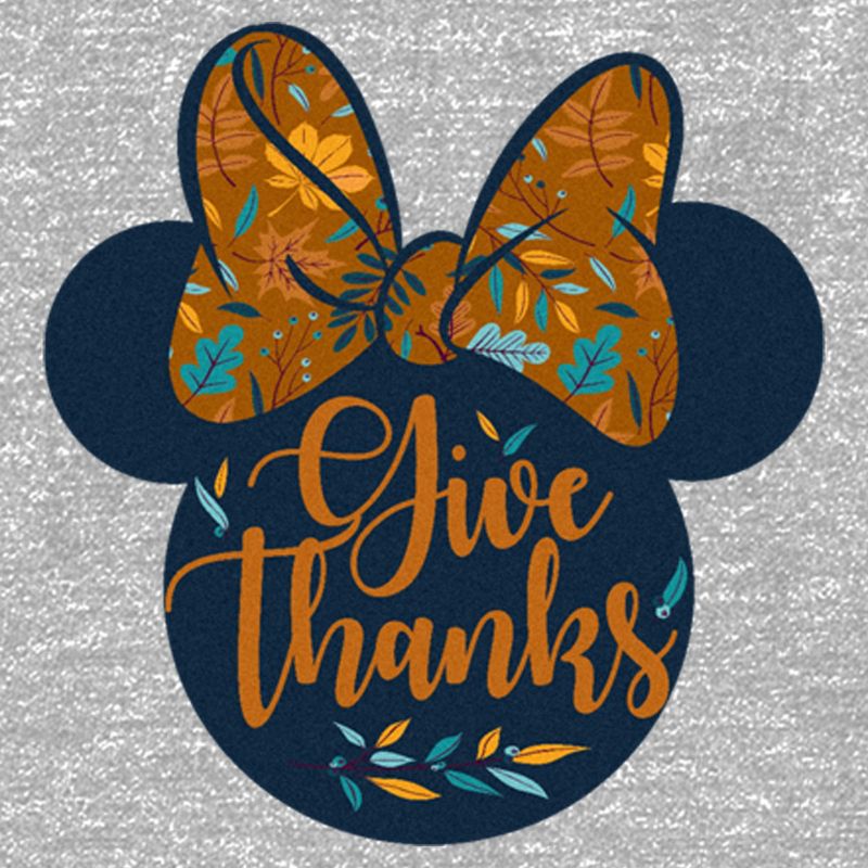 Women's Minnie Mouse Give Thanks Fall Silhouette T-Shirt, 2 of 4