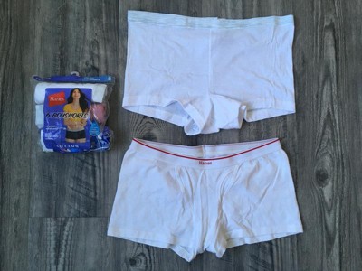 hanes cotton boy shorts