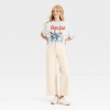 Women's Bon Jovi American Tour Oversized Graphic T-Shirt - Light Blue - 3 of 3