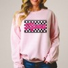 Simply Sage Market Women's Graphic Sweatshirt Pink Mama Checkered Grunge - 2 of 4