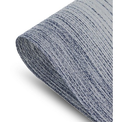 Ombre Blue Vinyl Reversible Rectangular Placemats Set of 6