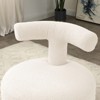 Reading Chair for Kids,24.4" Modern Accent Chair,Cute Vanity Chair,White Boucle Accent Chair for Living Room Bedroom Small Spaces,Kids Furniture - 4 of 4