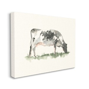 Stupell Industries Grazing Farm Cattle Neutral Cow Field Watercolor - 1 of 4