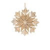 Glittered Pine Tree & Snowflake Ornament – 5"H Christmas Gold Holiday Hanging, Set of 12 by Melrose - 3 of 4