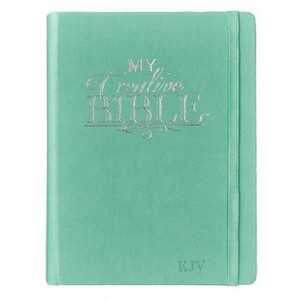 KJV Holy Bible, My Creative Bible, Faux Leather Hardcover - Ribbon Marker, King James Version, Teal W/Elastic Closure - 1 of 1