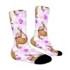 Cute Sloth Lovers Women Printed Crew Socks Funny Funky Socks Soft Polyester Novelty Gifts for Artists Men - 3 of 4