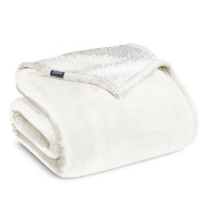Faux Shearling Fleece Blanket by Bare Home - 1 of 4