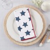 Saro Lifestyle Table Napkins with Whipstitch Star Design (Set of 4) - 4 of 4
