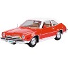 1974 Ford Pinto Orange with White Top "Forgotten Classics" Series 1/24 Diecast Model Car by Motormax - 2 of 3
