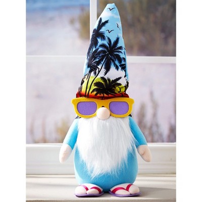 Lakeside Plush Seasonal Gnome with Ocean Beach Theme - Indoor Coastal Accent