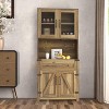 SAINTCY 72 inch Tall Kitchen Pantry Cabinet Storage - 2 of 4