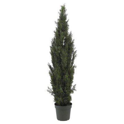 Artificial 6ft Mini Cedar Pine Tree Indoor/Outdoor - Nearly Natural