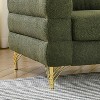 VASIP 81" Oversized 3-Seater Sectional Sofa - Deep Seating Comfort Fabric, Green Teddy for Living Room, Bedroom &Office - 4 of 4