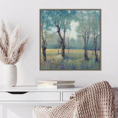 Amanti Art Morning Mist by Tim O'Toole Canvas Wall Art Print Framed 22 x 22-in.