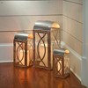 Pebble Lane Living Rogan Metal Lantern Set Stainless Steel - 4 of 4