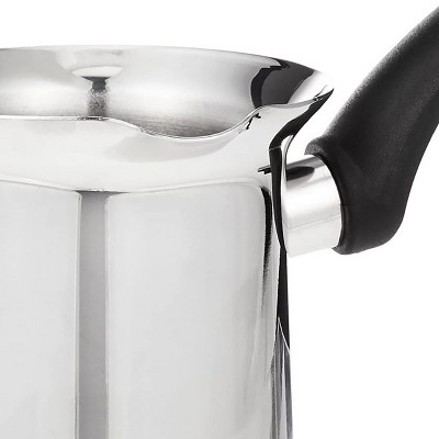 Orbit 12 Ounce Silver Stainless Steel Turkish Coffee Pot