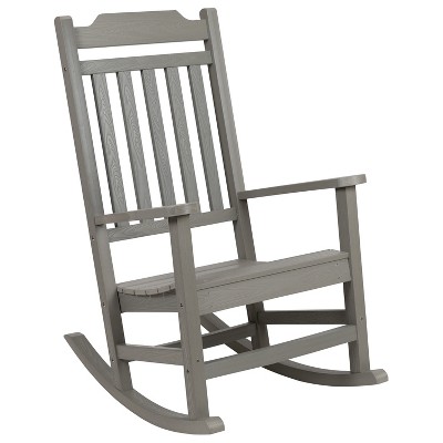 Merrick Lane Poly Resin Indoor/Outdoor Rocking Chair